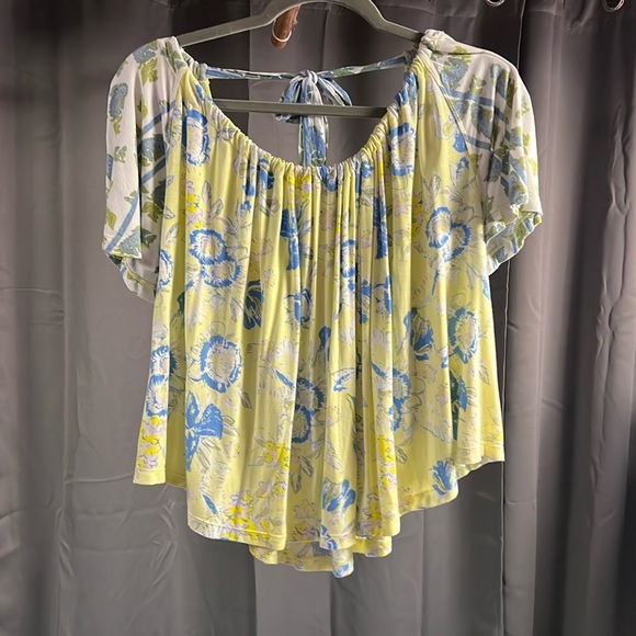 Free People Tops - Yellow Floral Free People Top
